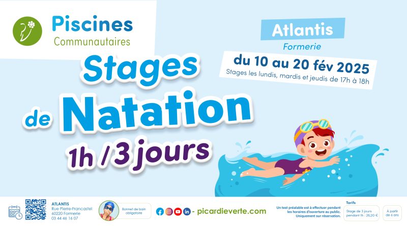 Stage de natation hiver - Piscine Atlantis