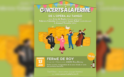 Concerts à la ferme 🌾🎶 Saison itinérante