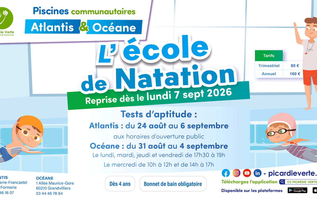 [Piscines] Reprise de l&rsquo;école de natation – Tests d&rsquo;aptitude
